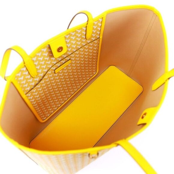 NWT Tory Burch All Over Larger Shopper Tote Yellow - Picture 9 of 11